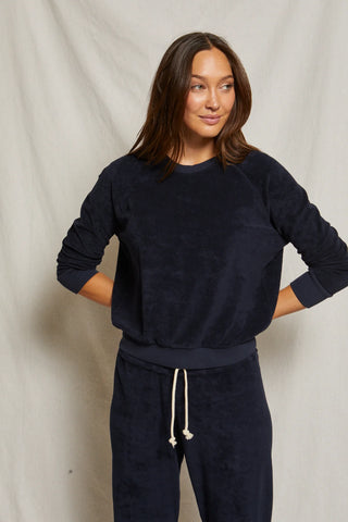 Saylor Terry Pullover - Navy