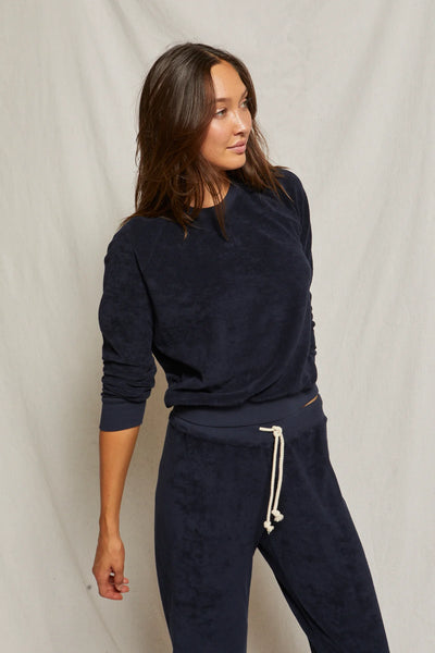 Saylor Terry Pullover - Navy
