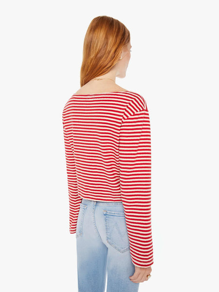 The Skipper Bell Top - Red And Natural