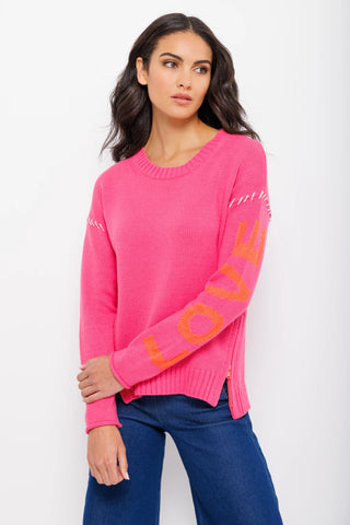 Love Crush Sweater - Neon Pink