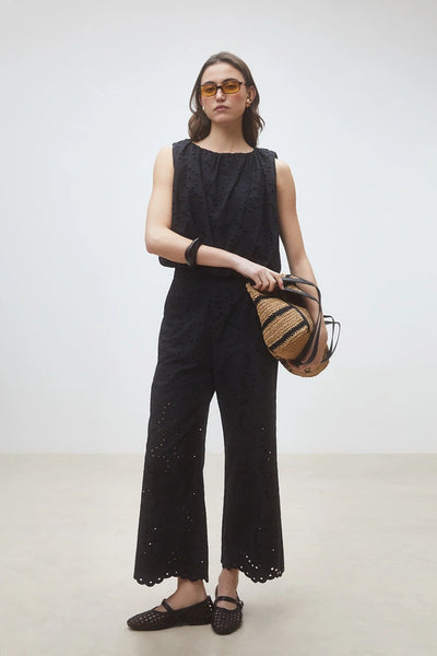 Lisa Woven Blouse - Noir
