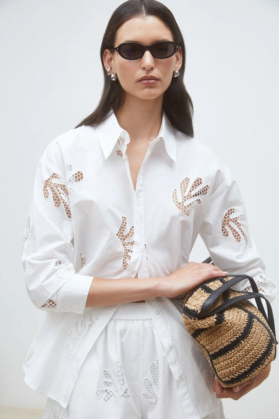Loula Woven Blouse - Off White