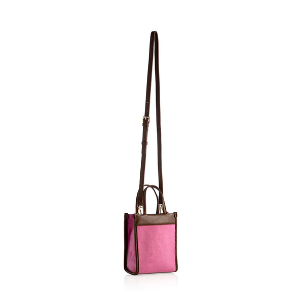 Nieves Mini Tote Crossbody - Raspberry