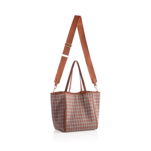 Vale Plaid Tote - Multi