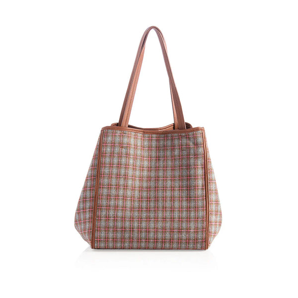 Vale Plaid Tote - Multi