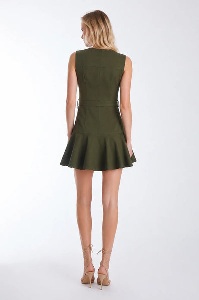 Sain Mini Dress - Army Green