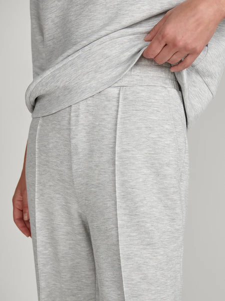 Wide Leg Pant 28" - Light Grey Marl