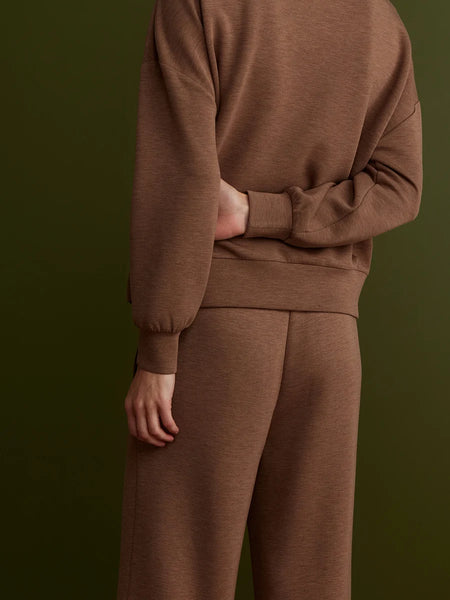 The Wide Leg Pant 30" - Golden Bronze Marl