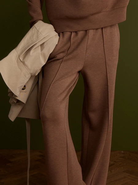 The Wide Leg Pant 30" - Golden Bronze Marl