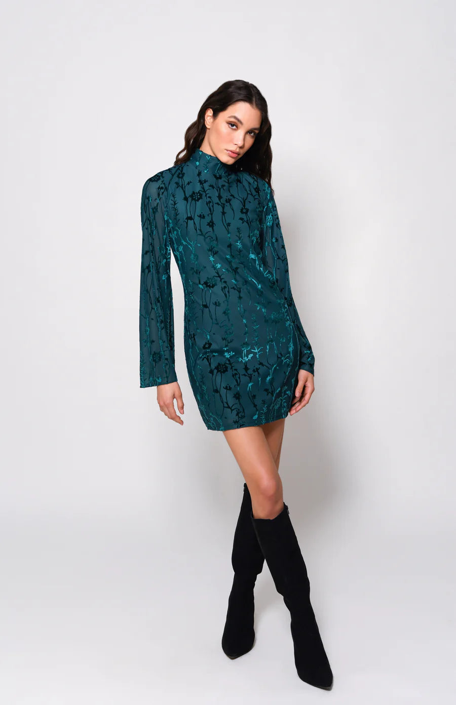 Jazzy Dress - Emerald Floral