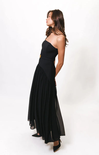 Carmel Strapless Dress - Black