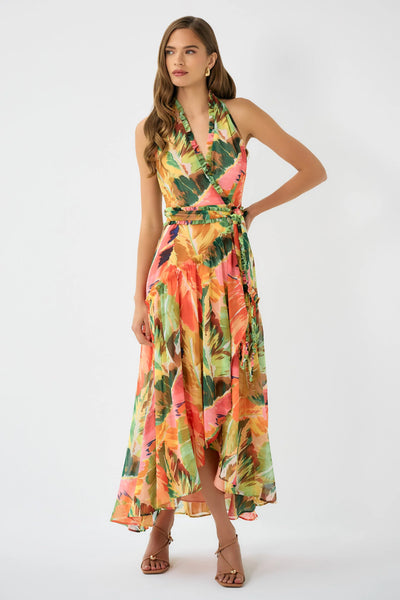 Fredy Dress - Multi Soft Hothouse Tropical