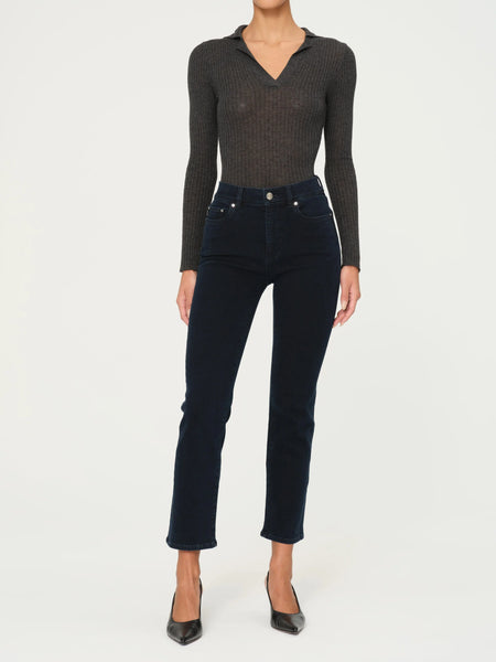 Mara Straight Mid Rise Instasculpt Jeans - Flatiron