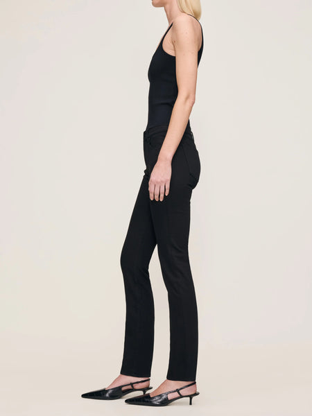 Mara Straight Mid Rise Instasculpt Jeans - Black