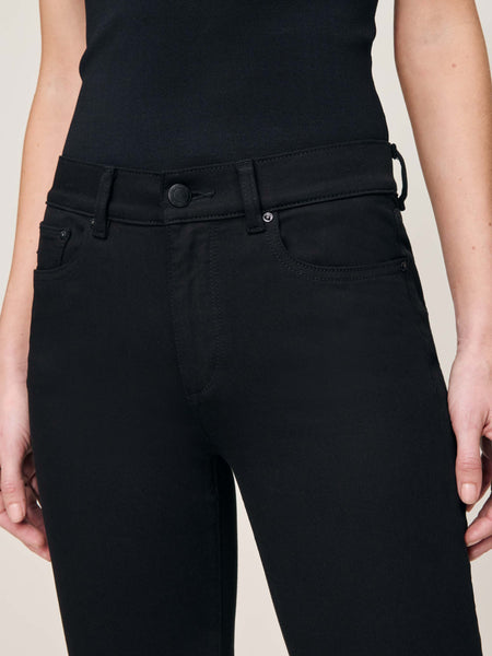 Mara Straight Mid Rise Instasculpt Jeans - Black