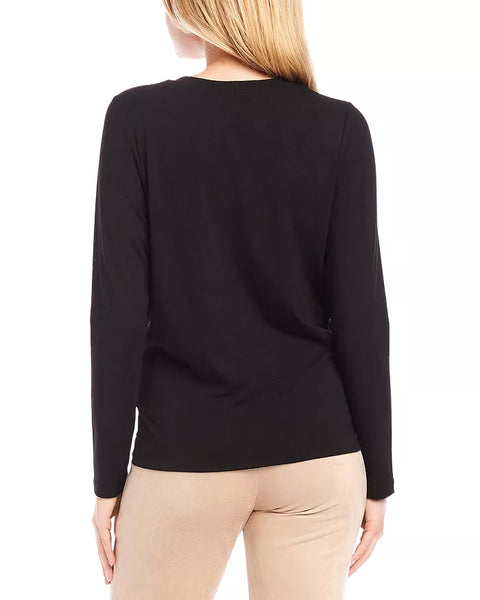 Twist Front Top - Black