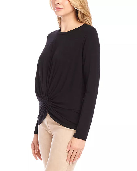 Twist Front Top - Black