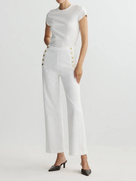 Karmine Refined Wide Leg - White Sailor