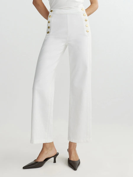 Karmine Refined Wide Leg - White Sailor