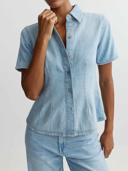 Joice Short Sleeve Shirt - Beachfront Aura