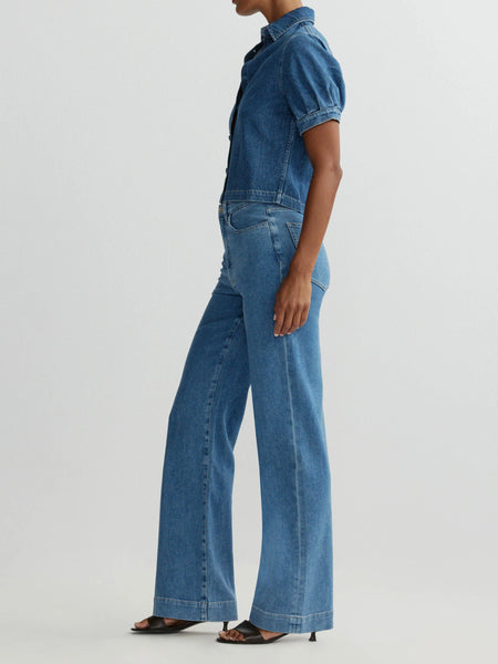 Montauk Puff Sleeve Shirt - Terra Blues Aura