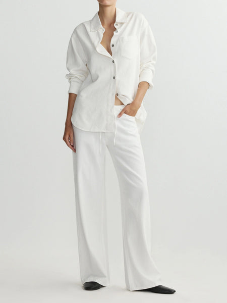 Faye Oversized Shirt - White Aura