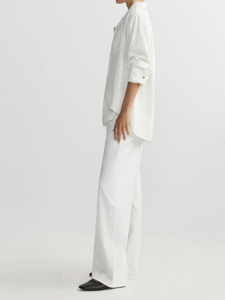 Faye Oversized Shirt - White Aura