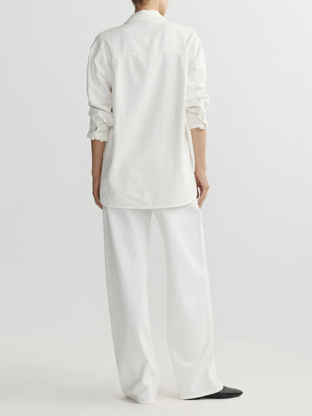 Faye Oversized Shirt - White Aura