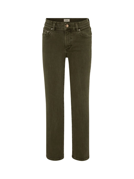 Mara Straight Mid Rise Instasculpt Jeans - Pine