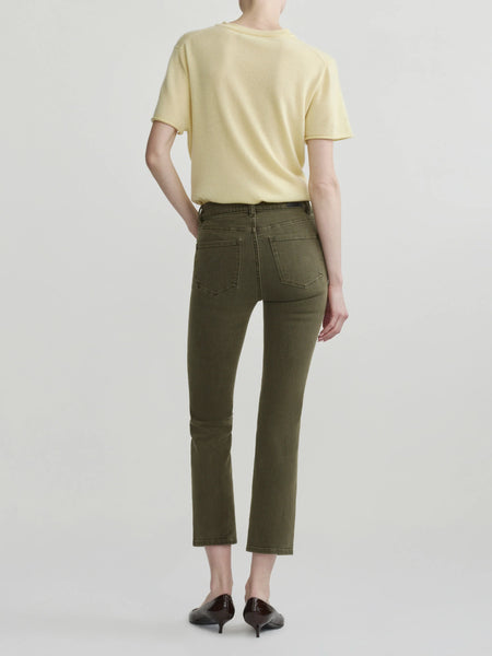 Mara Straight Mid Rise Instasculpt Jeans - Pine