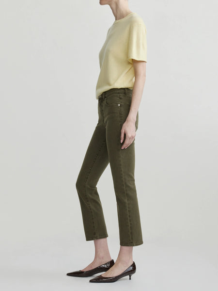 Mara Straight Mid Rise Instasculpt Jeans - Pine