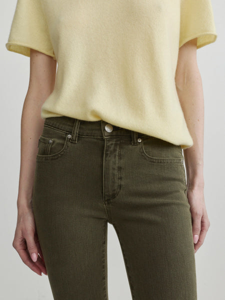 Mara Straight Mid Rise Instasculpt Jeans - Pine