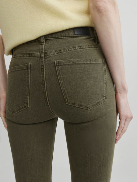 Mara Straight Mid Rise Instasculpt Jeans - Pine