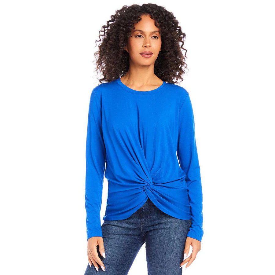 Twist Front Top - Royal