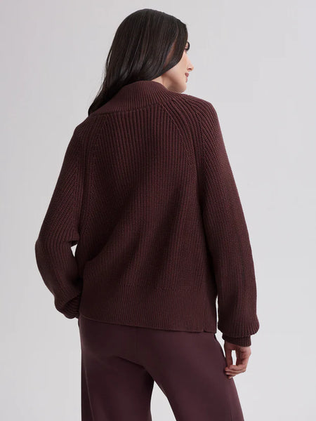 Tessa Knit Jacket - Deep Mahogany