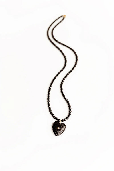 Gwenna Beaded Necklace - Black