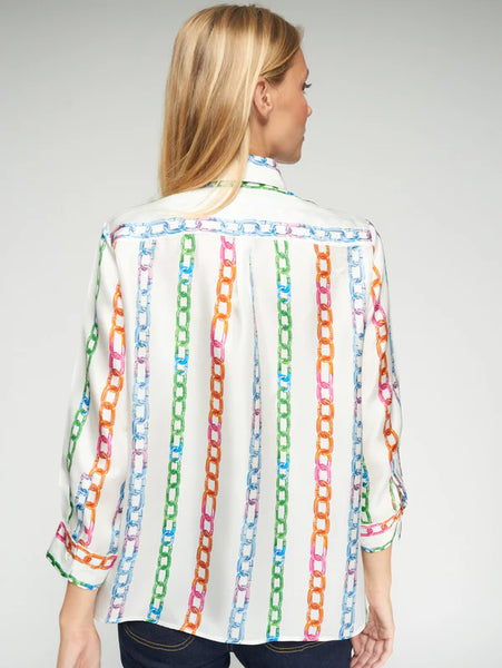 Chains Print Shirt - Multicolor