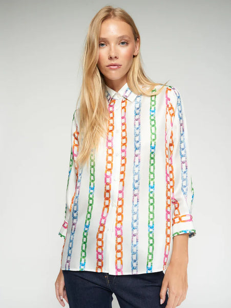 Chains Print Shirt - Multicolor