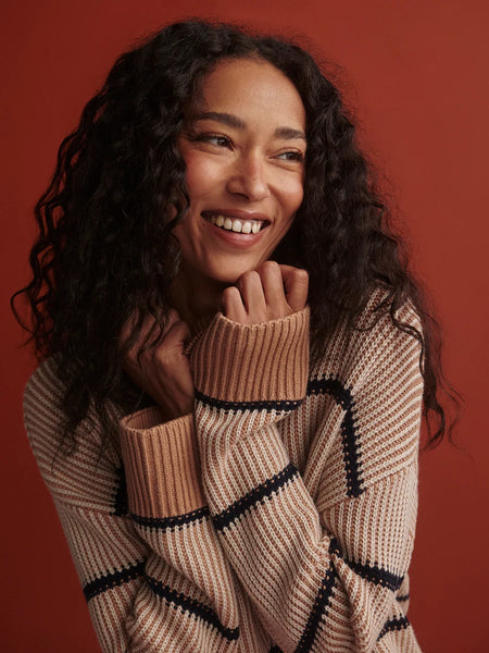 Holland Knit Sweater - Mid Tan