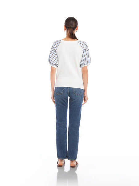 Jami Tie Front Top - Off White