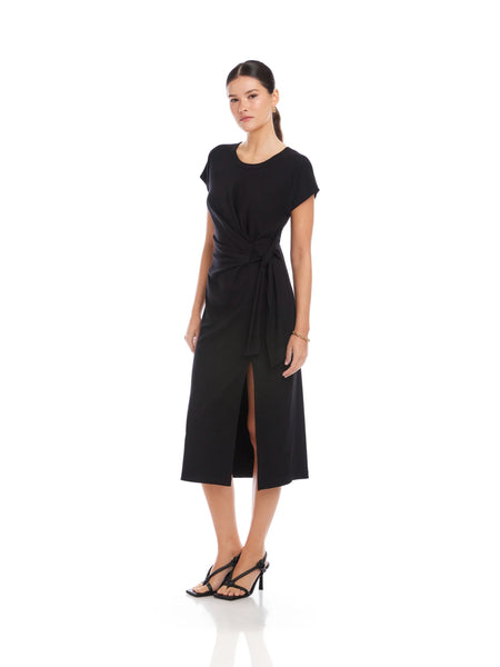 Marisa Side Knot Dress - Black
