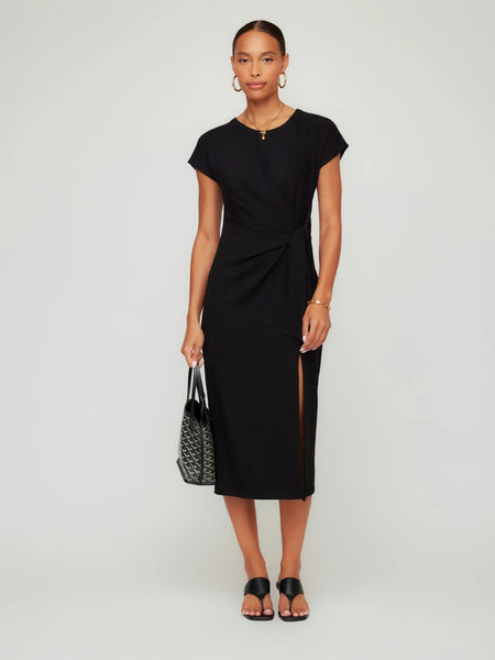 Marisa Side Knot Dress - Black