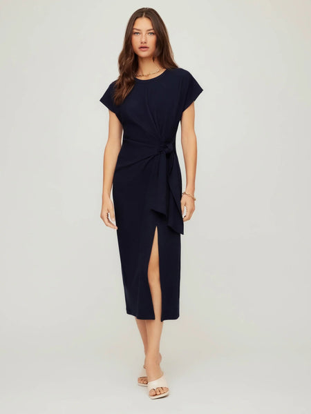 Marisa Side Knot Dress - Navy