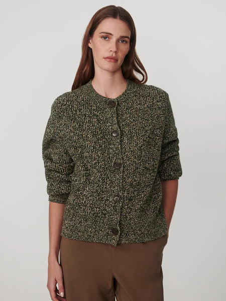 Patricia Knit Cardigan - Ponderosa Pine Fleck