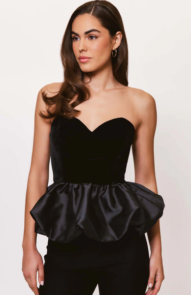Castan Top - Black Velvet