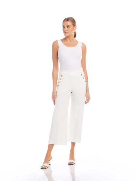 Neptune Cropped Pants - Off White