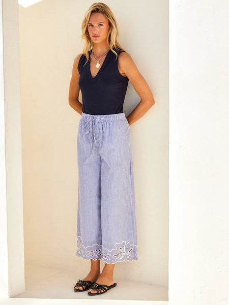 Doreen V-Neck Tank - Navy