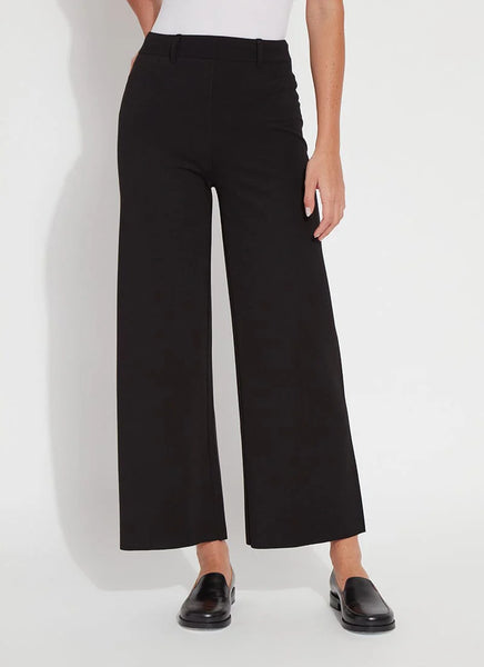 Erin Wide Leg Ponte - Black