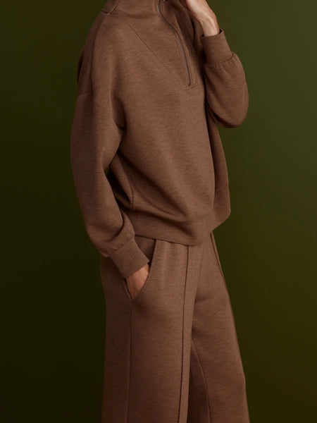 The Wide Leg Pant 30" - Golden Bronze Marl