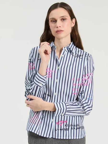 Ferris Wheel Print Top - Stripe
